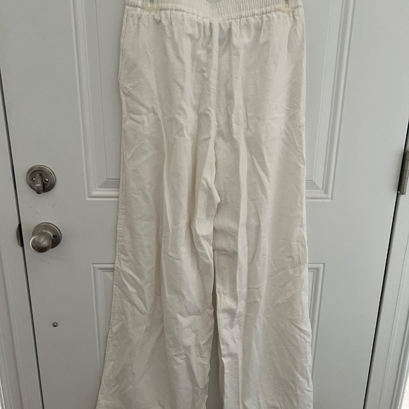 White Linen Blend Pants A New Day Brand - Picture 5 of 5